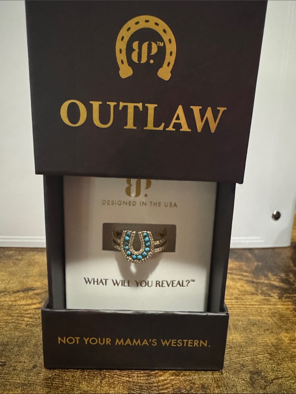 Bomb Party Outlaw Ring size 10 Horseshoe